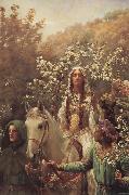 John Collier Queen Guinever-s Maying china oil painting reproduction